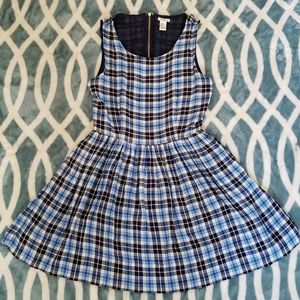 Blue Plaid Dress